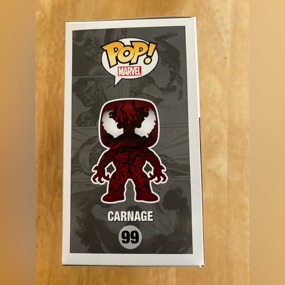 Funko Pop Marvel Carnage from Venom,Vinyl Figure,#99,New in Box,NWT - Picture 5 of 6